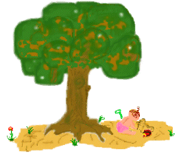 Kdopak si ted hraje pod stromem?